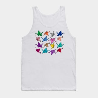 Origami Cranes Colorful Palette Tank Top